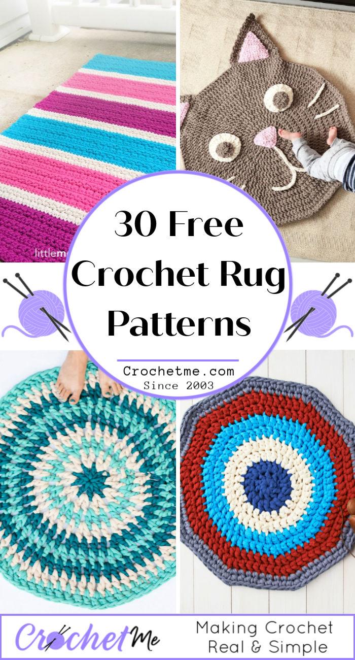 30 Free Crochet Rug Patterns