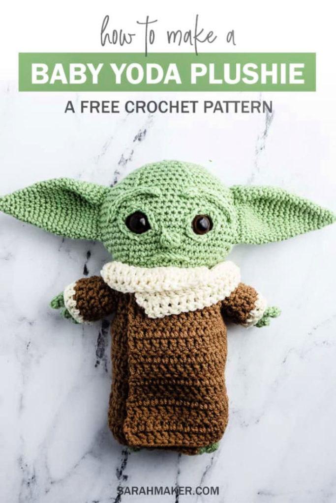 Baby yoda crochet online keychain