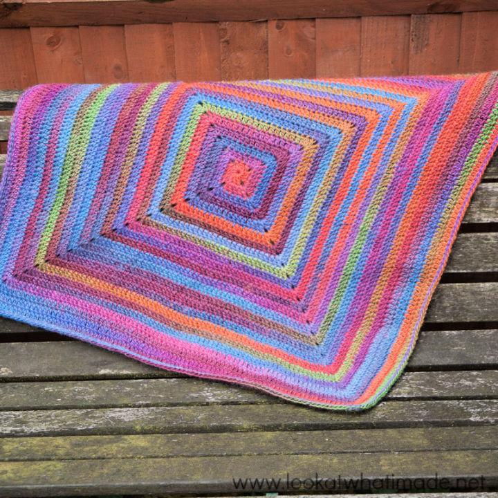 Colorful Double Crochet Baby Blanket