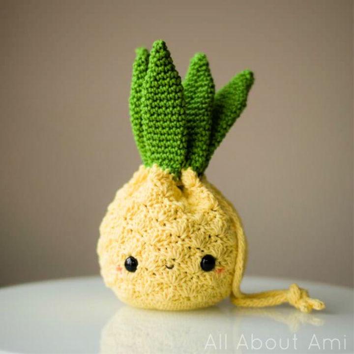 Crochet Amigurumi Pineapple Purse