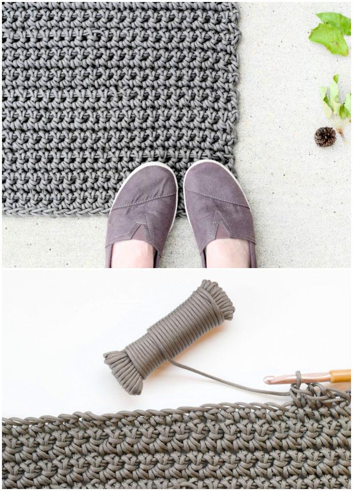 Crochet An Outdoor Bulky Yarn Rug