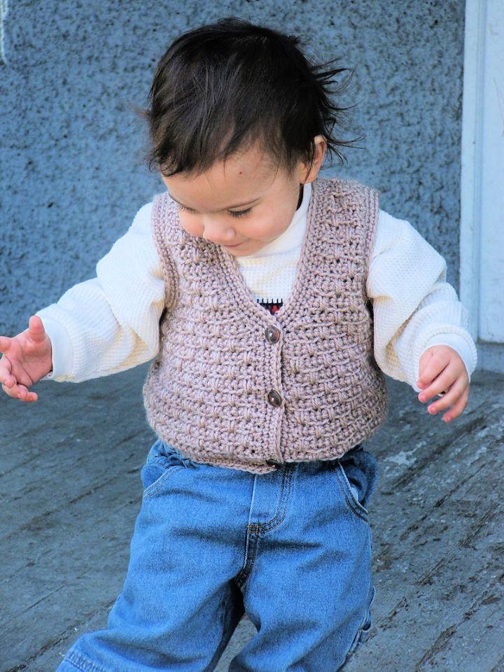Crochet Atta Boy Vest for Baby