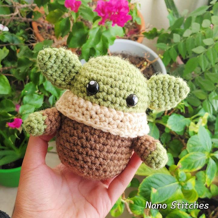 Crochet Baby Yoda Amigurumi Free Pattern