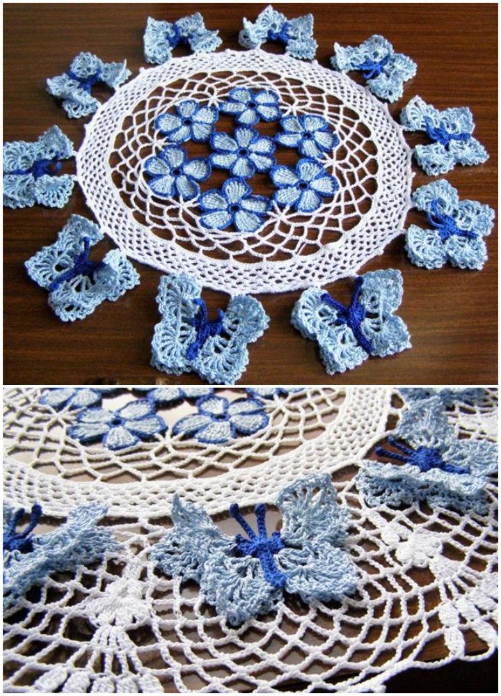Crochet Butterflies Tablecloth