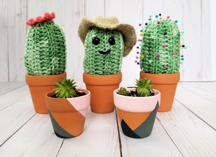 Bernat Spiky T Succulent Crochet Amigurumi Pattern