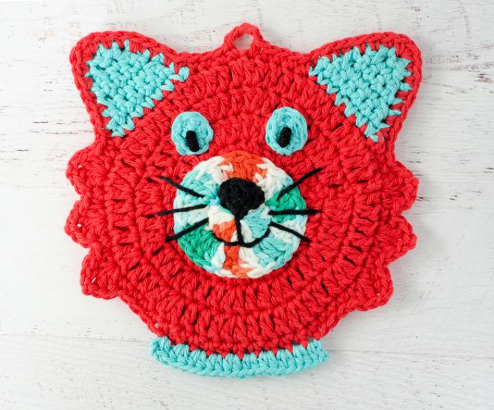 Crochet Cat Potholder Pattern