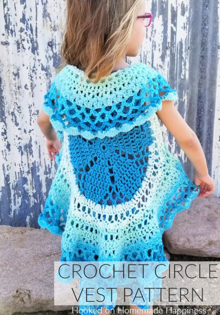 Crochet red circle vest pattern best sale