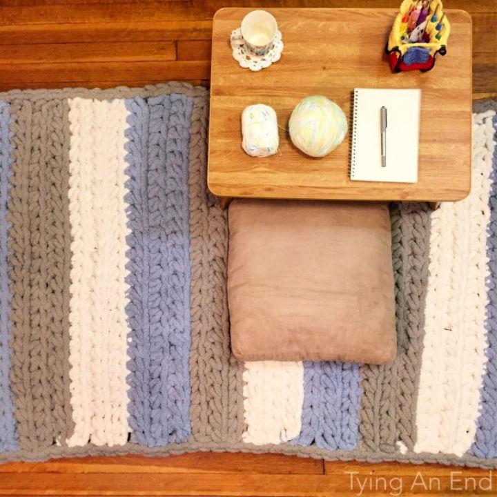 Crochet Cloud Fluffy Rug Pattern