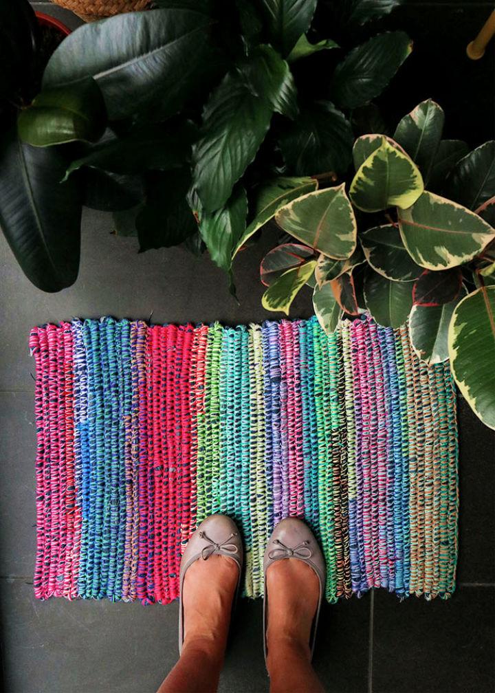 Crochet Denim Rag Rug