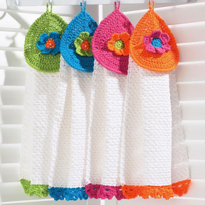 12 Crochet Hanging Towel Patterns - Crochet with Patterns