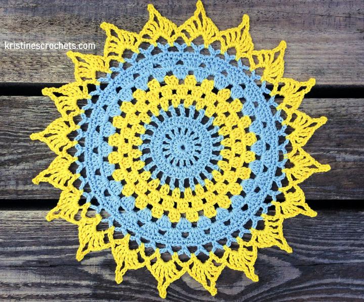 Crochet Doily Placemat Mandala