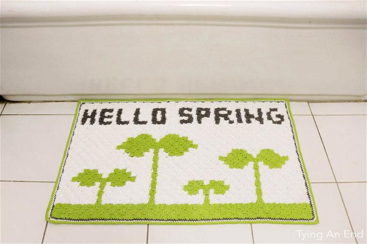 Crochet Hello Spring Bath Mat