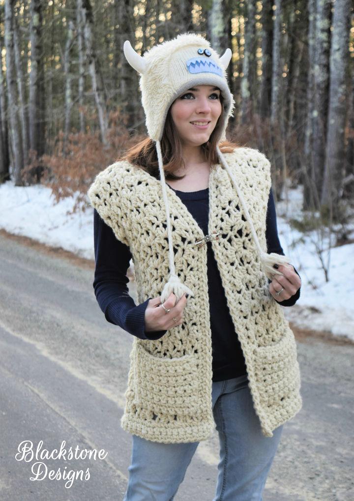 Caron - Criss Cross Vest in Simply Soft (downloadable PDF) - Wool