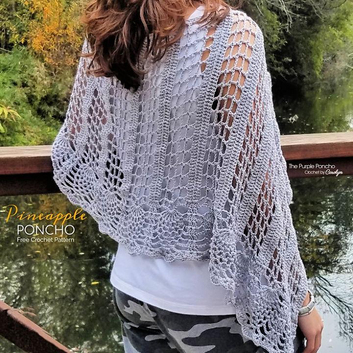 Crochet Pineapple Poncho