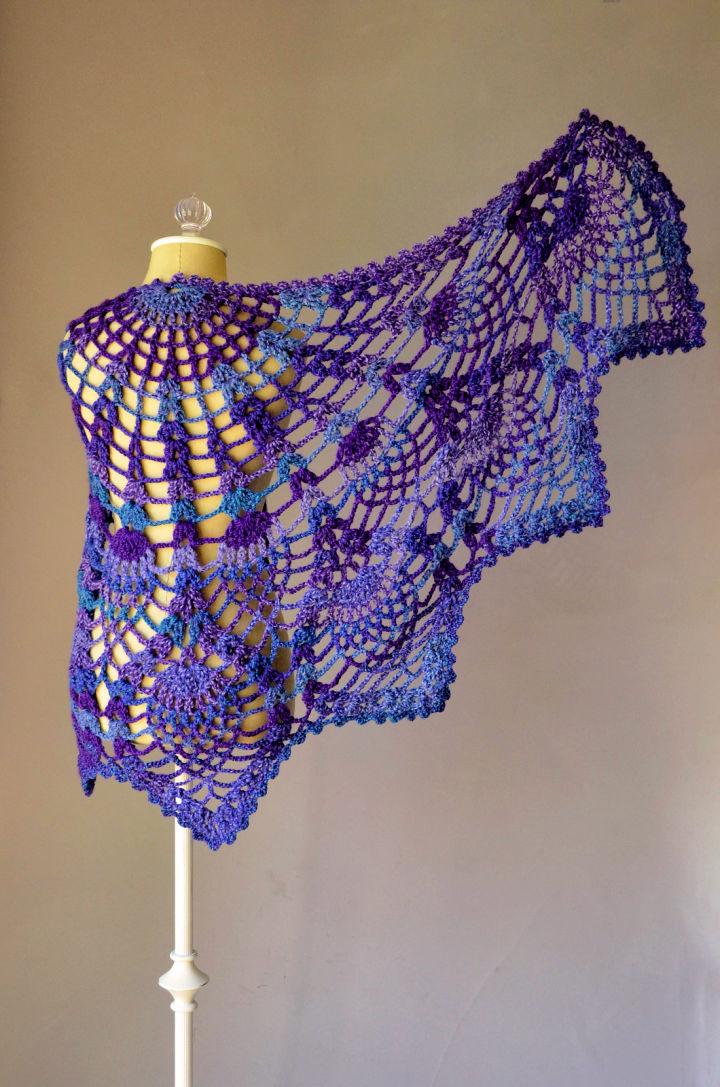 Crochet Pineapple Shawl