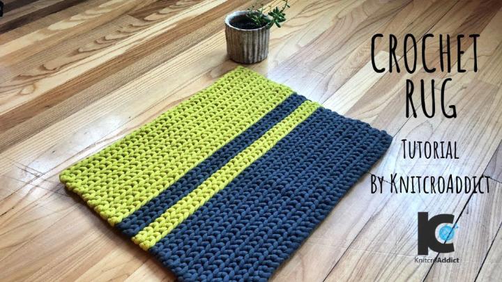 Crochet Rug Patterns With Bulky Yarn