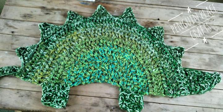 Crochet Stegosaurus Rag Rug