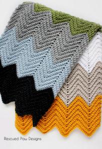 26 Free Chevron Crochet Patterns | Learn Chevron Crochet Stich