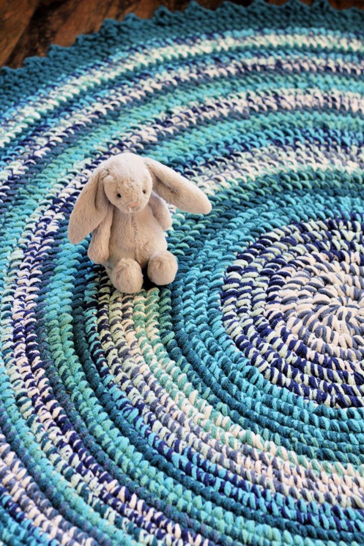 Crochet Tummy Time Nursery Rug