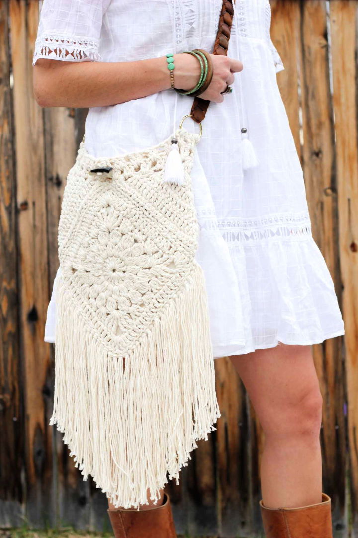 Crochet Urban Nomad Boho Bag – Free Pattern