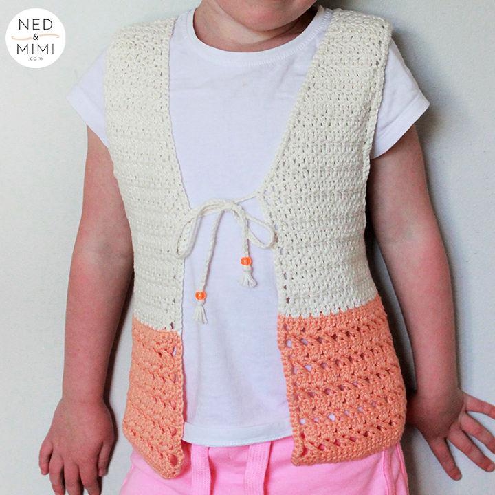 HOW to CROCHET WRAP SWEATER VEST - DIY Tutorial for Criss Cross Wrapped  Front Top 