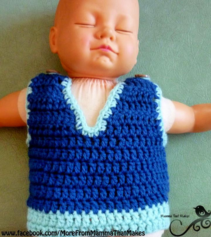 Crochet baby clearance boy vest