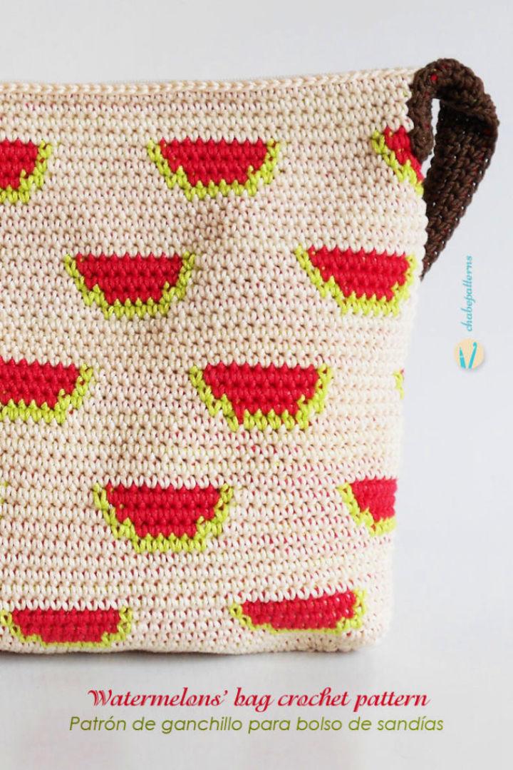 Crochet Watermelons Handbag Pattern
