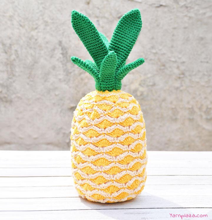 Crocheted Stuffed Pineapple