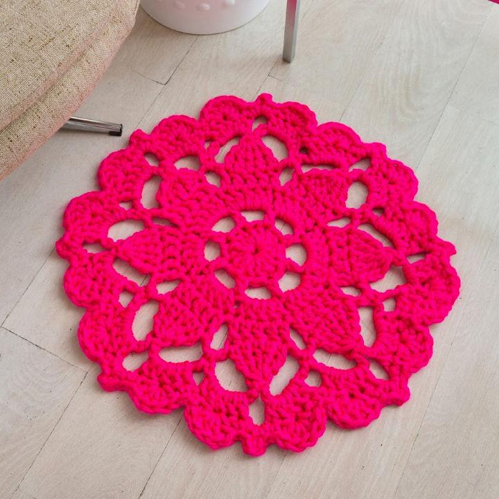 Free Crochet Circle Rug Pattern