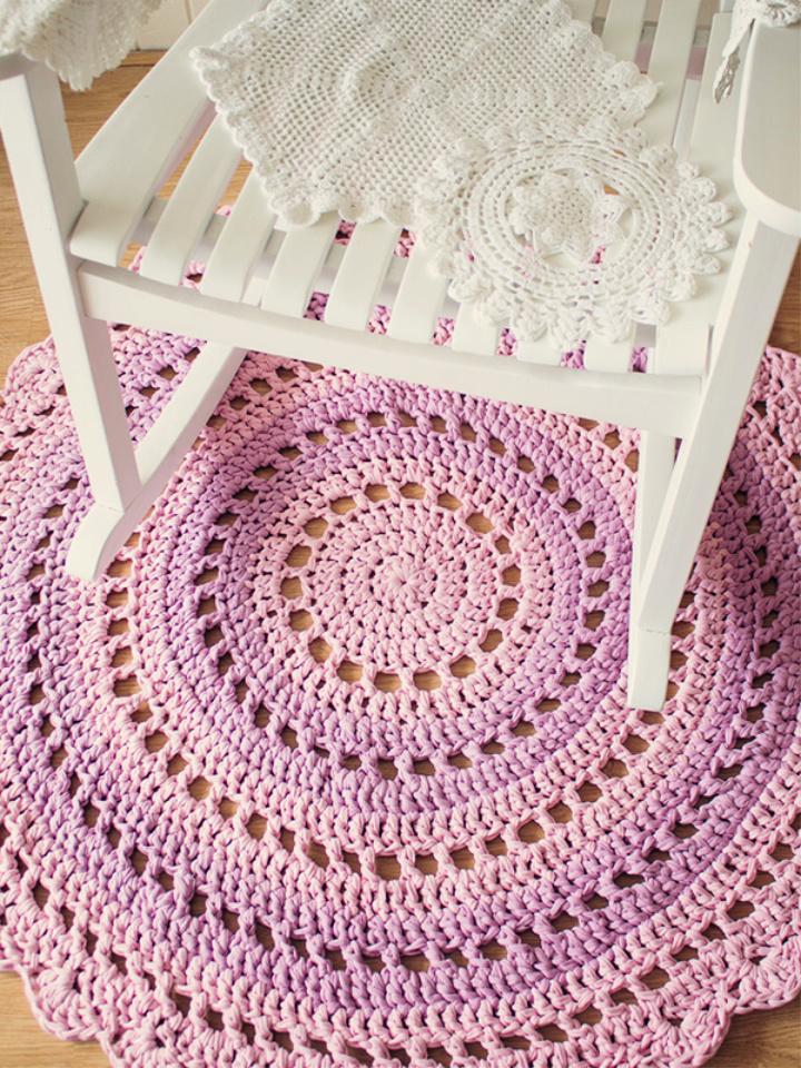 Free Crochet Mandala Floor Rug