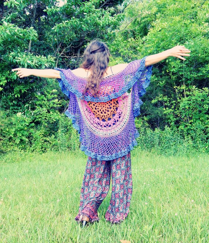 Mandala bohemian crochet outlet vest