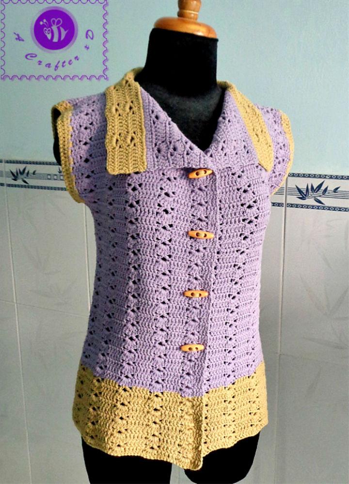 Vintage Crochet Vest