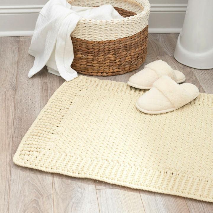 How to Crochet Bathroom Rug