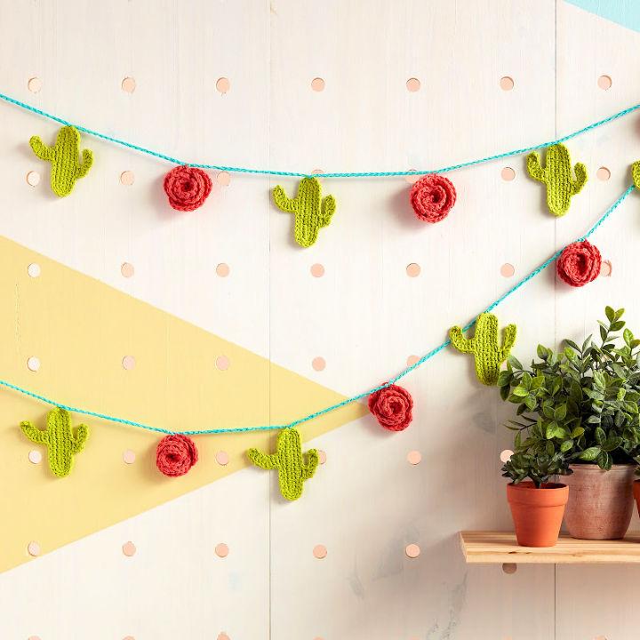 How to Crochet Cactus Garland