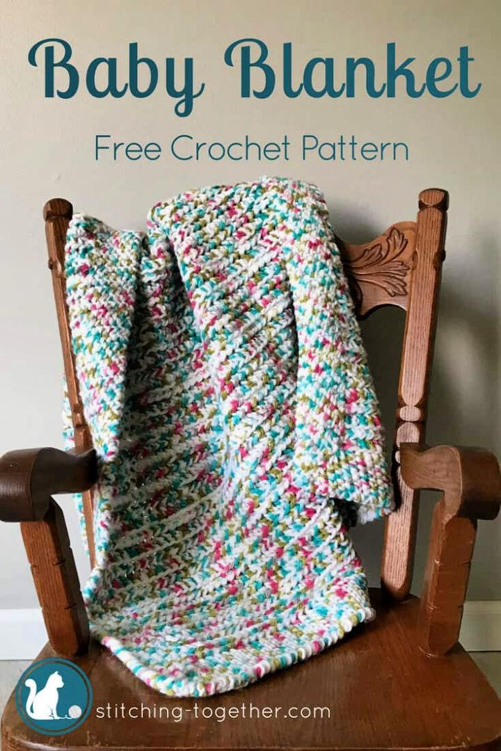 How to Double Crochet Baby Blanket