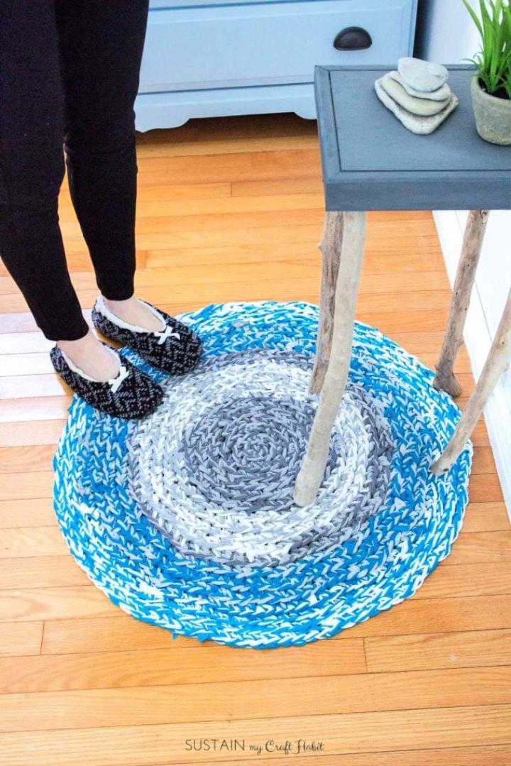 How to Finger Crochet Rag Rug