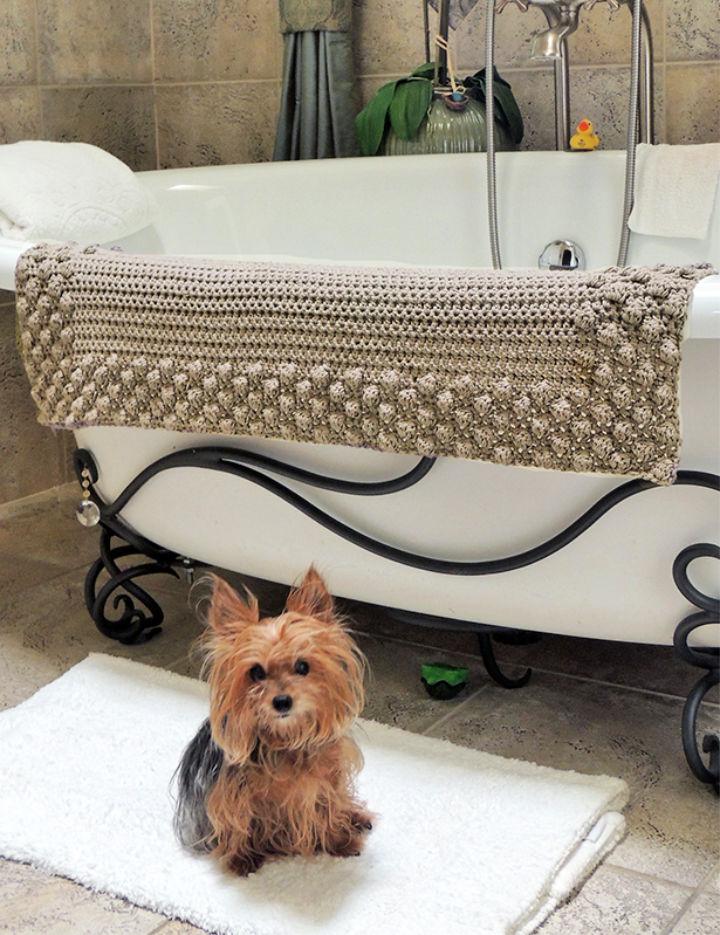 Pretty Crochet Puff Bathmat