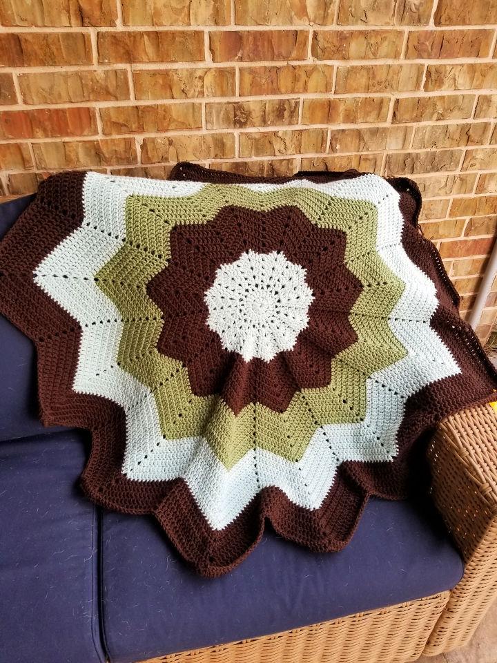 Rainbow Ripple Baby Blanket