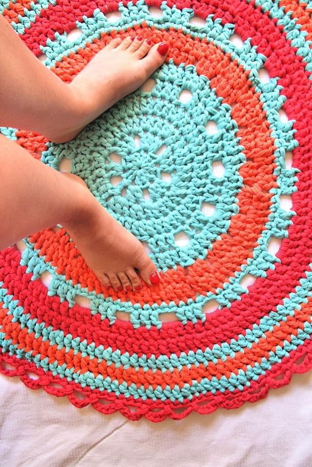 Round Crocheted Rug