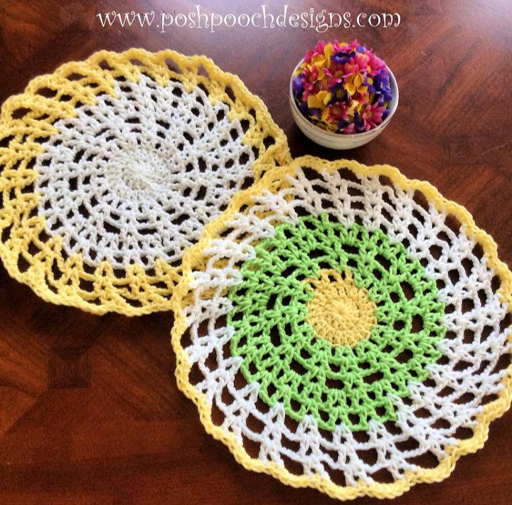Round Placemat Crochet Pattern