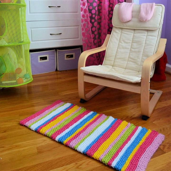 Stripey Spring Floor Rug