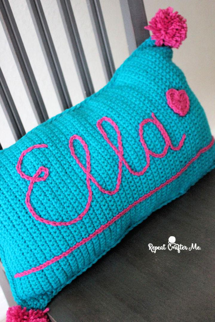 Surface Slip Stitch Crochet Pillow