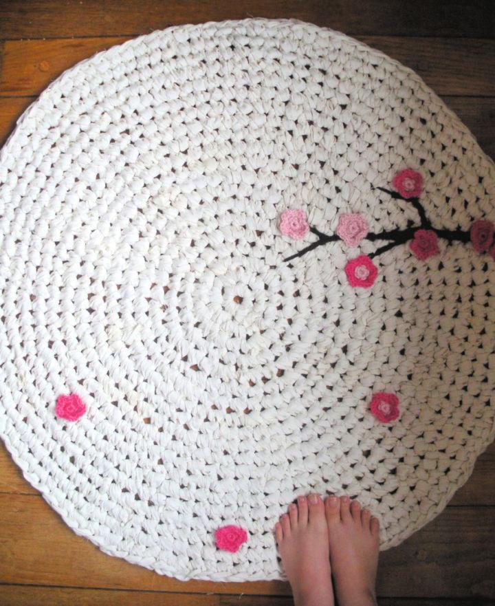 Up cycled Crochet Bathroom Rug