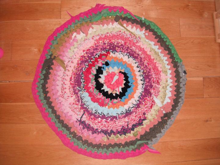 Upcycled Round Rug