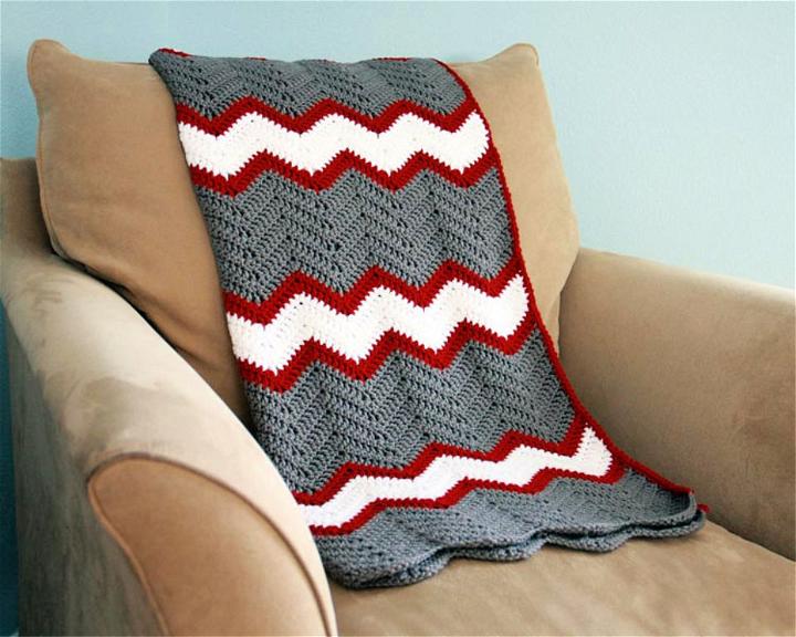 crochet chevron pillow pattern