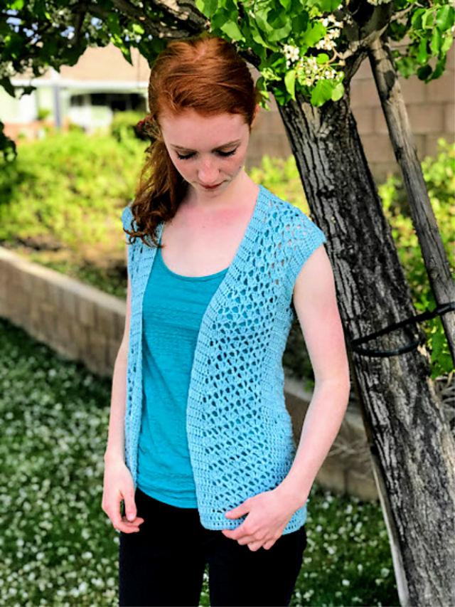 Womens Crochet Vest