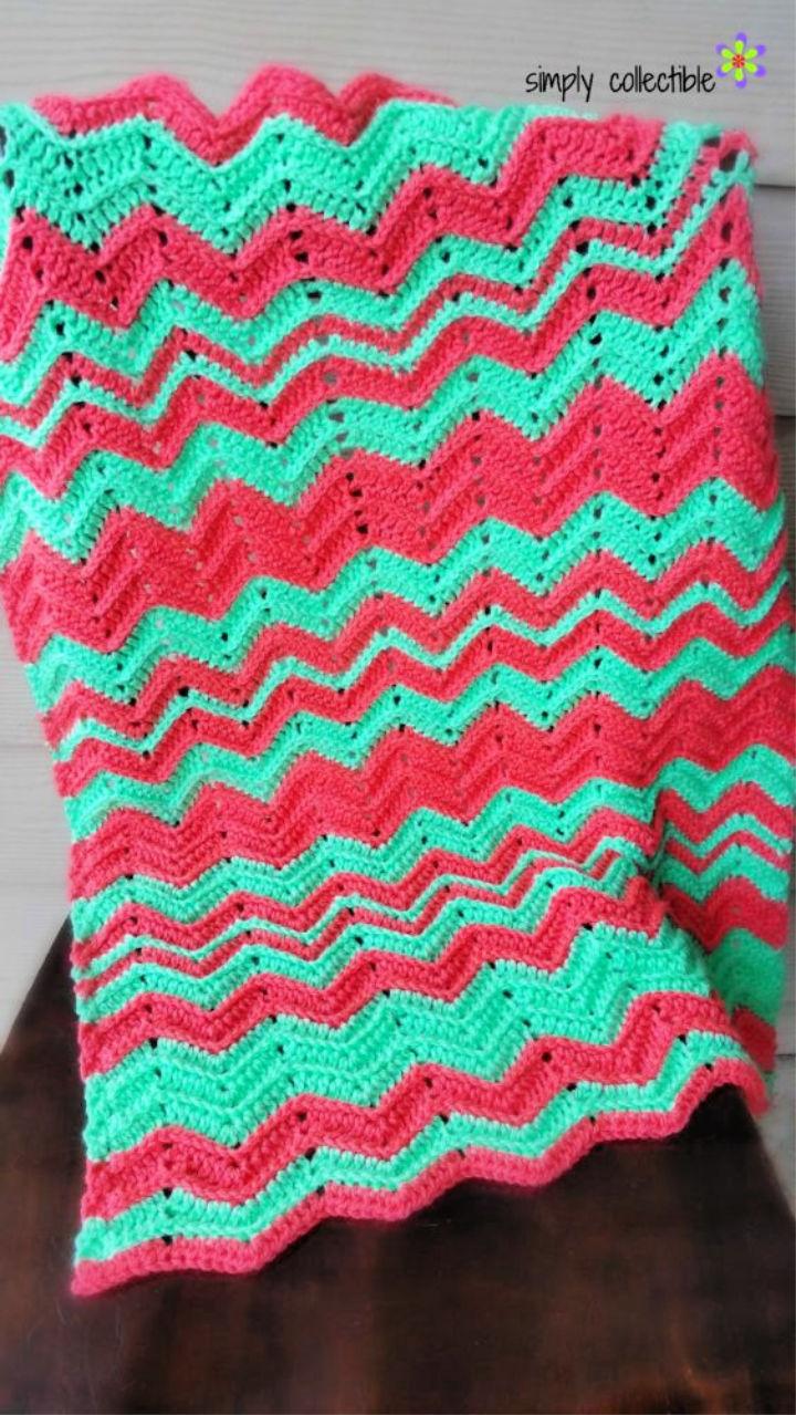 Zigzag Crochet Blanket