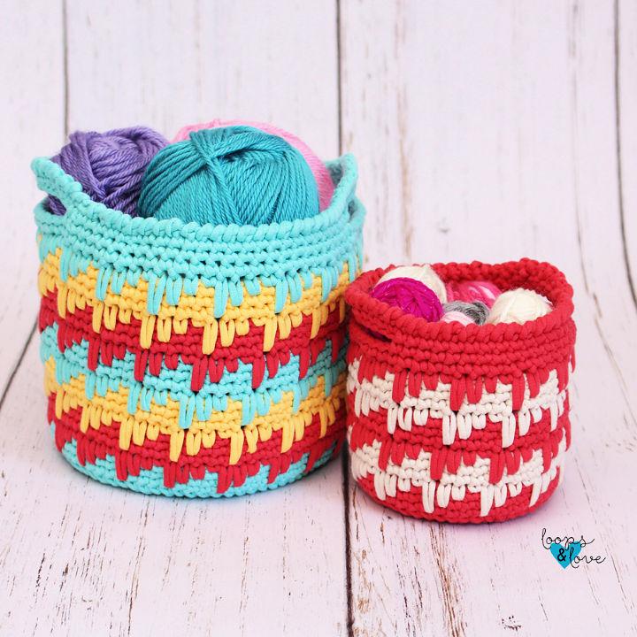 21 Crochet Basket Patterns for Your Home Decor & Organizational Needs