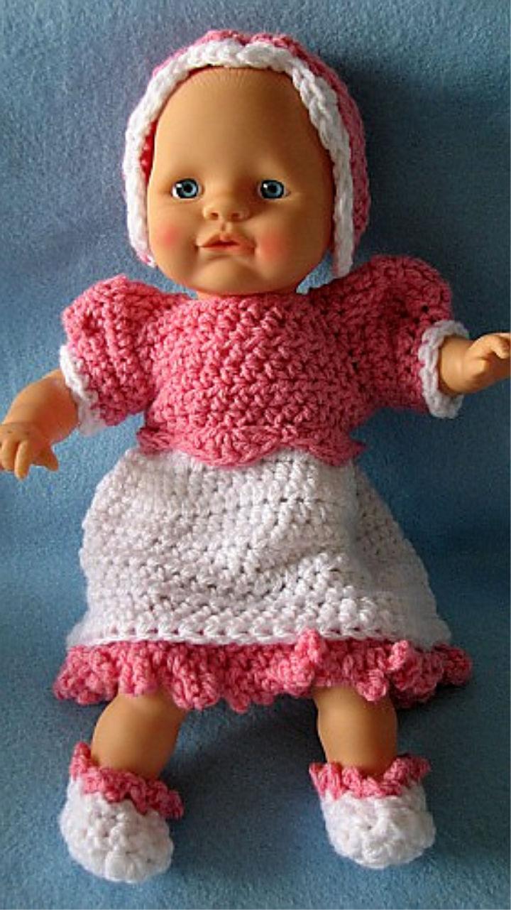 Crochet 12 inch Baby Doll Dress