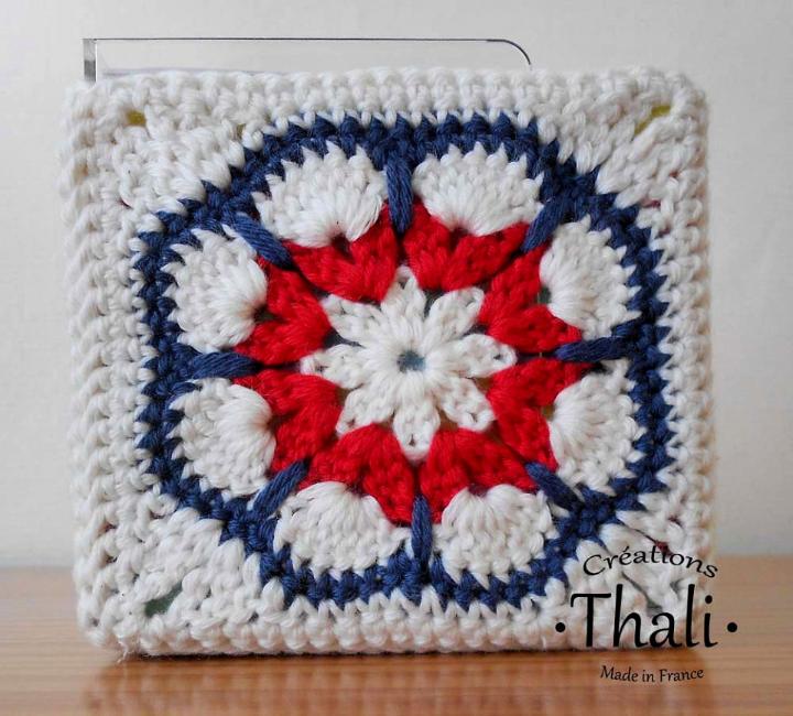 Crochet African Flower Granny Square (Free Pattern) - Annie Design Crochet